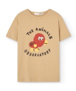 T-shirt Rooster castanho suave