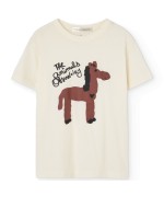 T-shirt Rooster branco cru