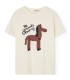 T-shirt Rooster branco cru