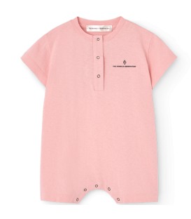 Goose Baby Jumpsuit Soft Pink