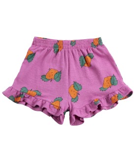 Tangerine All Over Ruffled Shorts