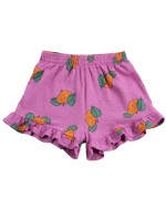 Tangerine All Over Ruffled Shorts