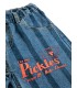 Pickles The Dog Striped Denim Pants