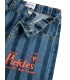 Pickles The Dog Striped Denim Pants