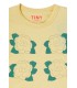 Yellow Flowers Graphic Crop Tee 