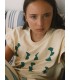 Yellow Flowers Graphic Crop Tee 