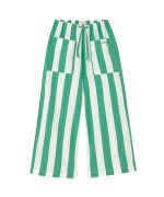 Emerald Stripes Pockets Pants
