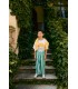 Emerald Stripes Pockets Pants