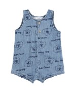 Pickles The Dog All Over Denim Playsuit