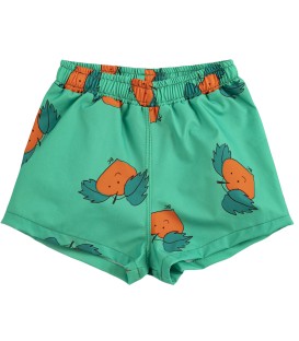 Tangerine All Over Baby Swim Trunks