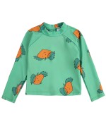 T-shirt de Bebé de banho Tangerine All Over