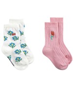 Meias Curtas Flowers pack 2