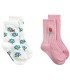 Meias Curtas Flowers pack 2