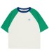 T-shirt verde Color block 