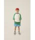 T-shirt verde Color block 