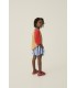 T-shirt vermelha Color block 