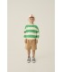 Camisola às riscas verdes