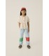  Bicolor patches denim Trousers