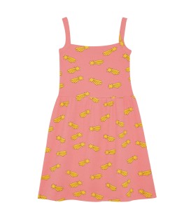 Vestido rosa Falling Stars all over
