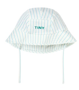 Cyan Fine Stripes Bucket Hat