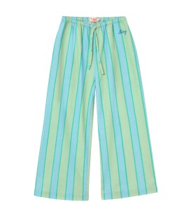 Retro Stripes Pants Washed Emerald