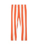 Leggings às riscas vermelhas