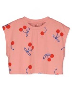 Crop Top Cherries Clay Pink