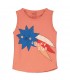 Tank Top Big Lucky Star Papaya