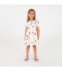 Bloused Woven Dress Cherries