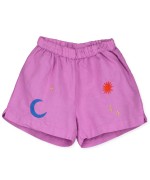Woven Linen Bermuda Sun and Moon