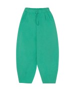 Calças verdes efeito lavado