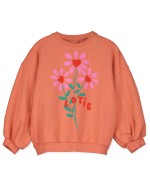 Sweatshirt Flowers Papaya