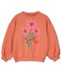 Sweatshirt Flowers Papaya