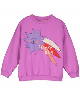 Sweatshirt Big Lucky Star Magenta