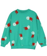 Sweatshirt Lucky Red Stars Green