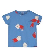 T-shirt de bebé Lucky Red Stars azul baja