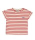 T-shirt de bebé às riscas Lotie branca