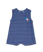 Baby Striped Playsuit Lotie Baja Blue