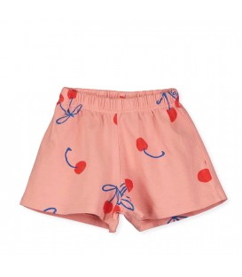 Baby Shorts Cherries Clay Pink