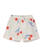 Baby Muslin Shorts Cherries Off-white