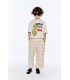 Collie T-Shirt branco cru
