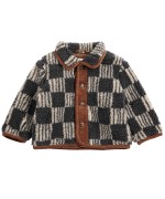 Almost Moiré all over Sheepskin Jacket 