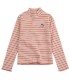 Energy Flower Stripes turtle neck T-shirt