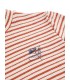 Energy Flower Stripes turtle neck T-shirt