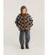 Almost Moiré all over Sheepskin Jacket 
