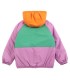Almost Moiré all over Reversible Anorak pink and green
