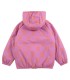 Anorak Almost Moiré reversível rosa e verde
