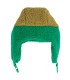 Bobo Choses Color Block Sheepskin Chapka green and olive