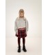 Plisse Skirt Firecracker Horizon Check