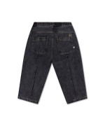 Wide Leg Denim Pants Slate Grey